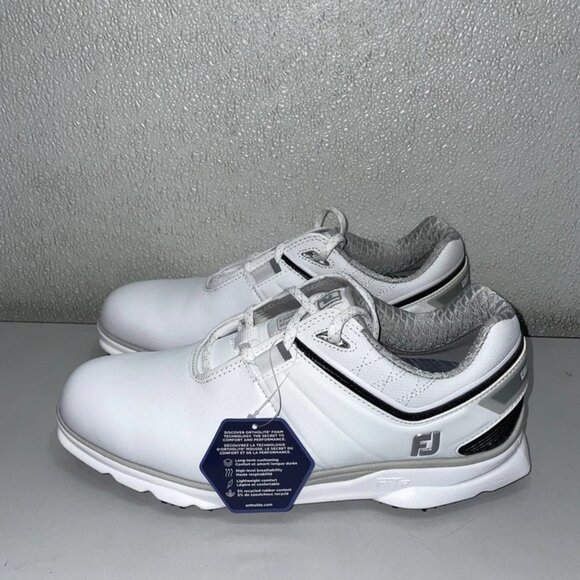 NEW FOOTJOY Men’s Pro/SL Carbon Golf Shoes – White – Size 7.5 – New Without Box